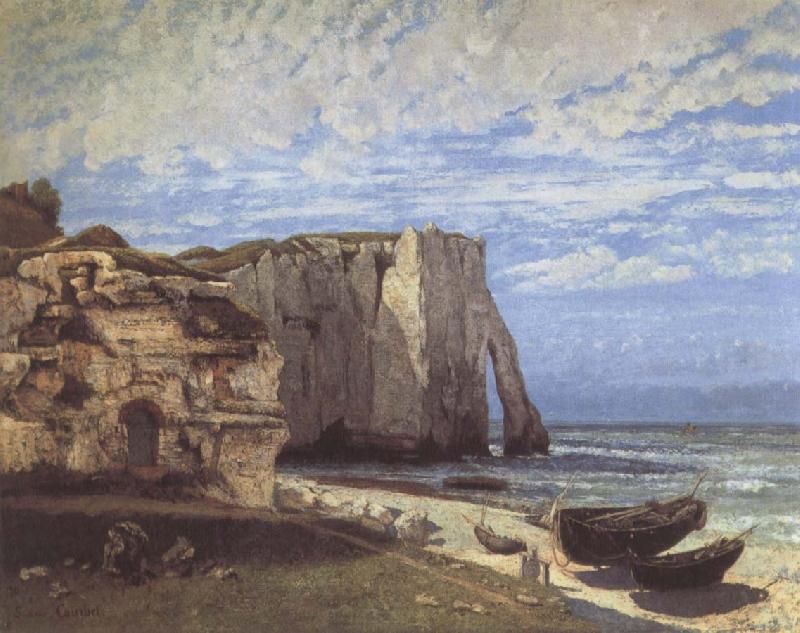 Gustave Courbet The Cliff at Etretat after the Storm Sweden oil painting art